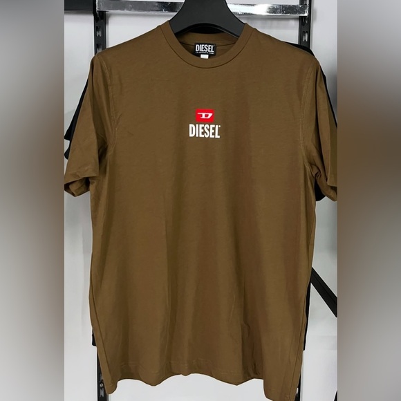 Diesel Denim Division T-Shirt T-JUST D LOGO T-SHIRTCOFFEE ⭐️ new collection